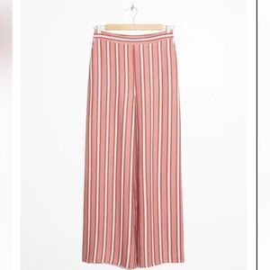 & Other Stories Striped Wide Leg Pants